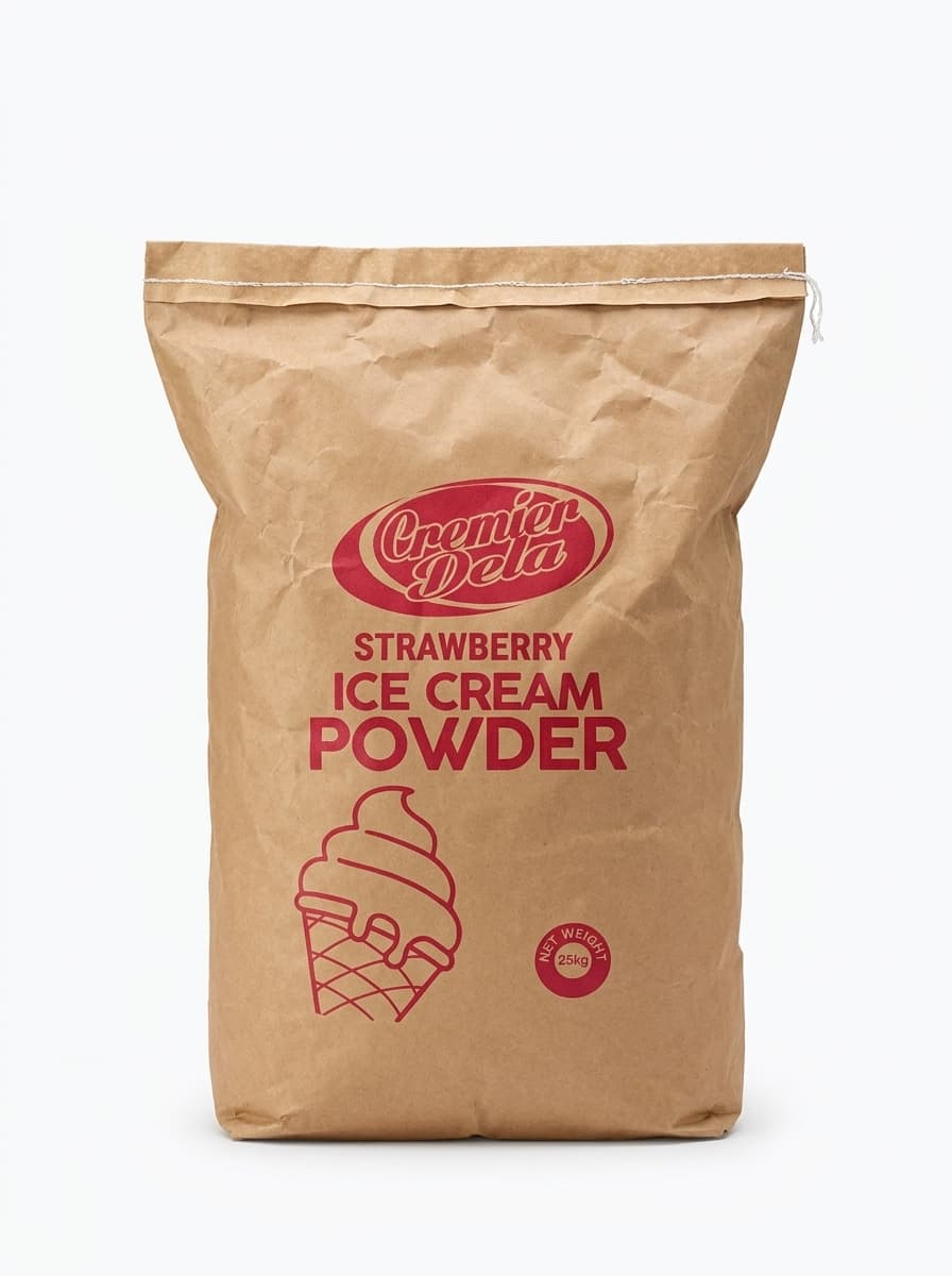 Strawberry Industrial Kraft Sack - 25kg Heavy-Duty Sack